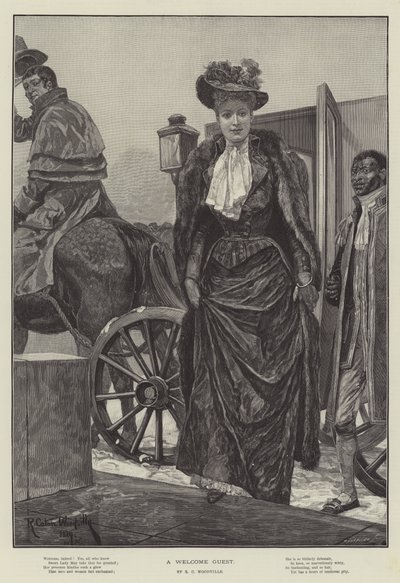 Powitalny gość autorstwa Richard Caton Woodville junior